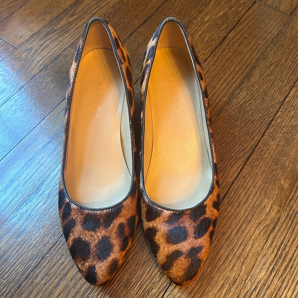 Talbots calf hair wedges - size 7